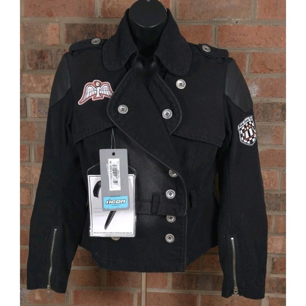 Icon Motorsports Womens Black Size Medium Armored Rogue Jacket NWT